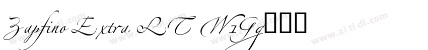 Zapfino Extra LT W1G字体转换 Zapfino Extra LT W1G字体转换